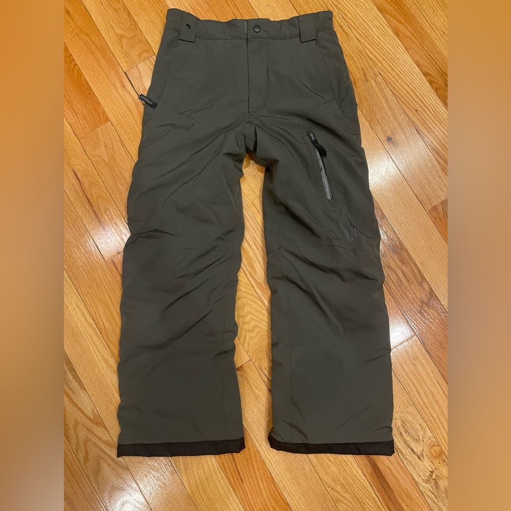 Spyder Youth size 12 Olive Green snowboard ski pants